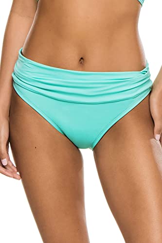 La Blanca Women's Standard Island Goddess Shirred Band Hipster Bikini Swimsuit Bottom, Aquamarine, 8 #TOP23