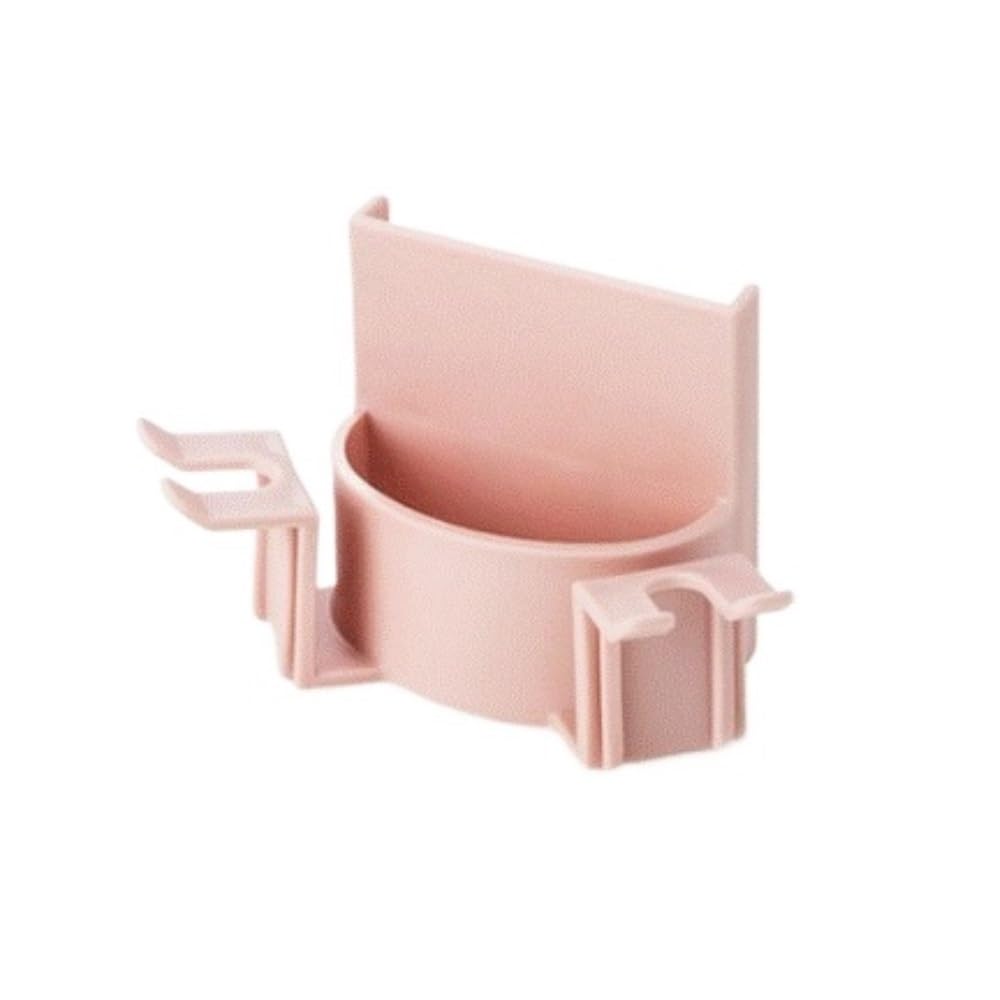 Bagno Porta Mensola da Bagno con Ventosa, Porta Spazzolino Parete, Senza Trapano Spazzolino Accessori(Pink)