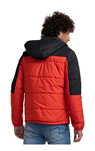 Image of Spykar Men's Cotton Blend Standard Length Tafflon Straight Fit Full Sleeve Plain Classic Collar Casual Jacket