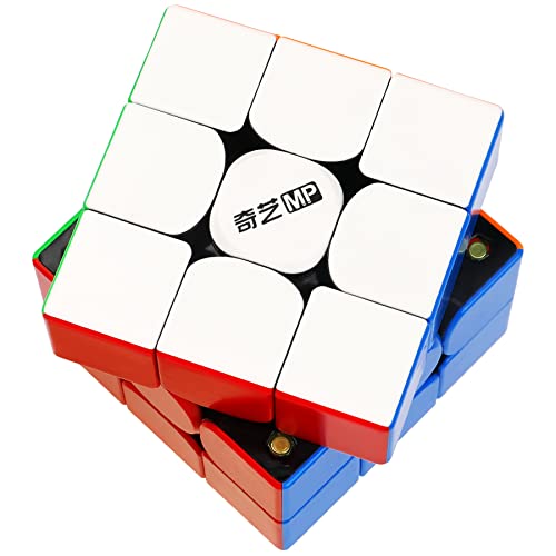 CuberShop Qiyi MP Series 3x3 Magnetic Speed Cube, Qiyi MP Magnetic 3x3 M Stickerless Magnetic Speed Cube, 2021 New Cheap 3x3 Speed Cube Magnetic, Smooth & Fast (Qiyi MP 3x3 M Magnetic)