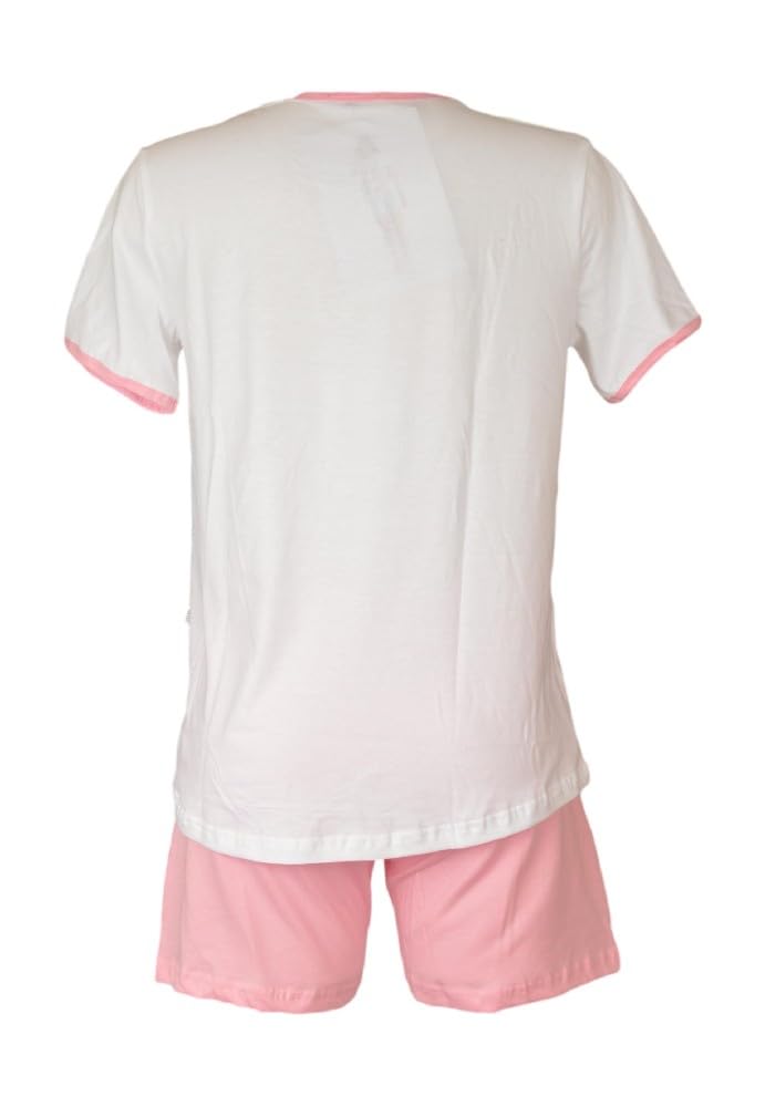 CRAZY FARM Pigiama Donna Maglia Mezza Manica Pantalone Corto Articolo 16056