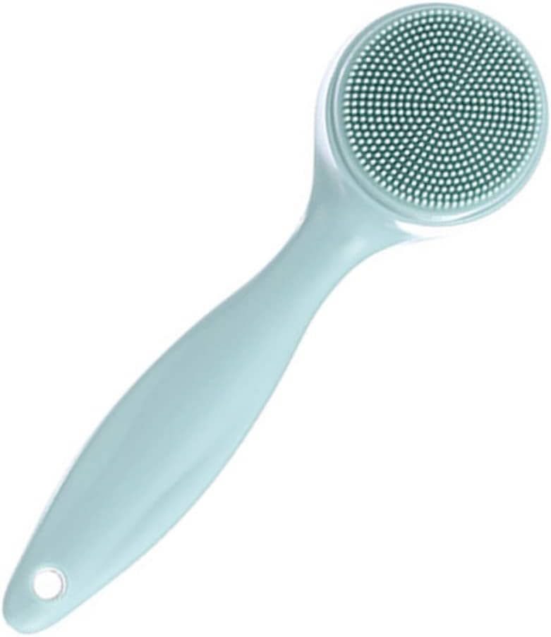 OSOLADY Reinigingsborstel Silicium Scrubber Reiniger Gezichtsbehandeling Huid Schoner Schoonmaakborstel Facial Cleansing Tool Masserende Borstel Gezichtswasborstel Green Silicagel