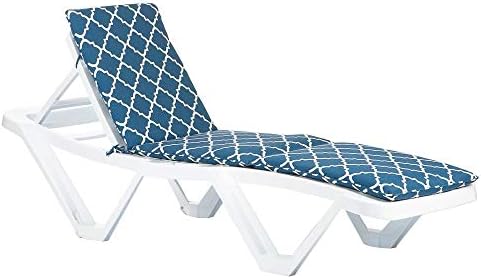 Harbour Housewares 1x Beige 180cm x 50cm Sun Lounger Cushion - Replacement Outdoor Garden Patio Sunbed Chair Pad - Master Range Cushion Only