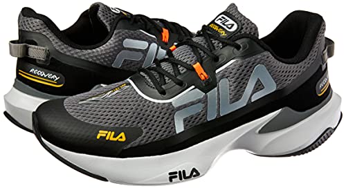 Tênis Recovery, FILA, Masculino, Preto/Grafite/Amarelo, 43