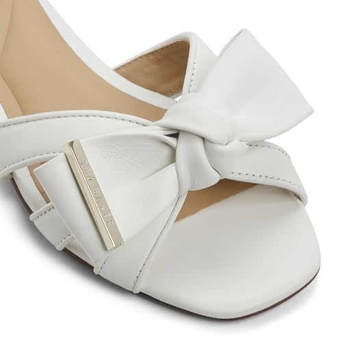 Image of Ted Baker Women's Elsie Leather Bow Flat Sandal