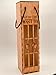 Wine Jail Gift Box (Pecan Stained) Hilarious Hostess Gift Fits 750ml Bottle Laser Cut Baltic Birch Box Housewarming or Holiday Wine Packaging Handmade Clever Wood Carrier