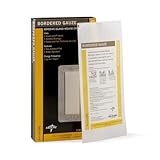 Medline Gauze Border Pad Sterile, 4 Inch x 8 Inch 2 Inch x 6 Inch, 15 Count