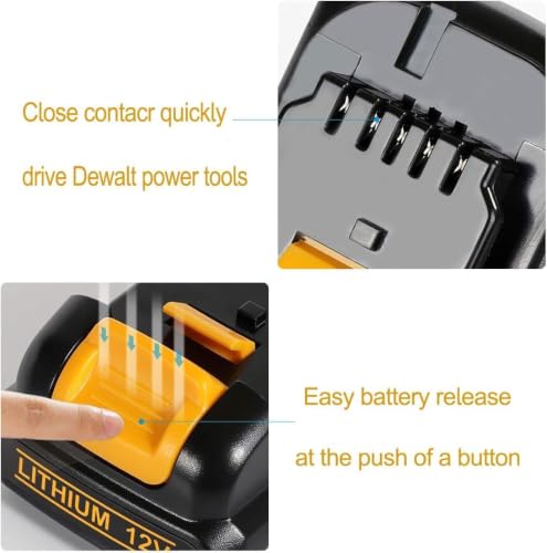 DCB120 12V 3.5Ah Battery Compatible with Dewalt 12V Battery 2 Pcak by SJZNHFTOLO - Used condition - Image 7