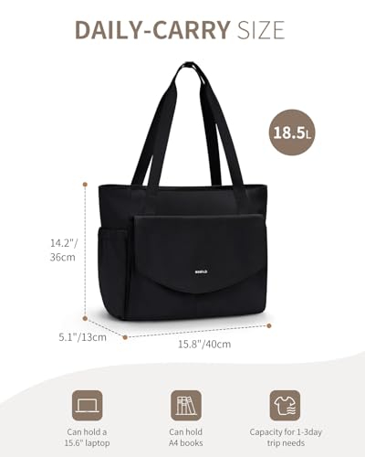 Image of ECOHUB Tote Bag for Women Work Tote Bag with Laptop Compartments Lightweight Shoulder Bag Handbag for Travel College Teacher