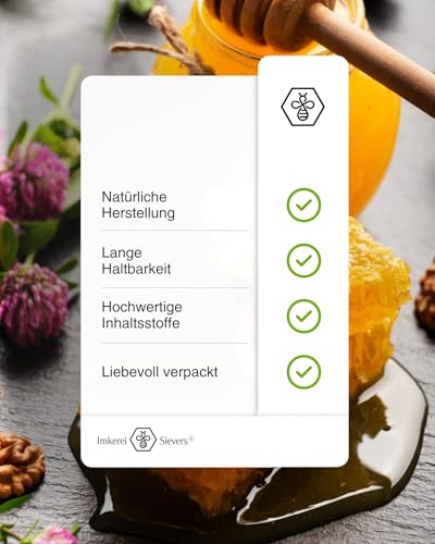 Nordbienchen® Honig 30g mit Apfel – 100% Natur, Ohne Zusätze, Honig aus Deutschland, Perfekte Geschenkidee, Honey aus nachhaltiger Imkerei