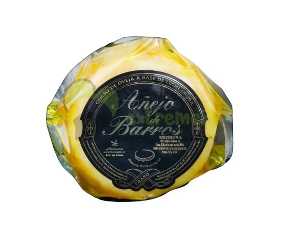Cesta de Regalo para Empresas con Torta de Barros, Queso Añejo de Barros, Caja de Madera – Corazón Extremeño