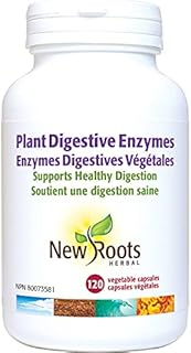 New Roots Herbal - Plant Digestive Enzymes - 120 Capsules - Plant Based Digestive Enzymes for Men and Women - Inflammation Support Supplement - Plant Enzymes for Digestion - Immune System Support