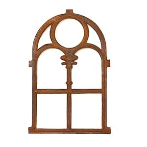 Antikas Gotik Eisenfensterrahmen Rustikal 72x46 cm