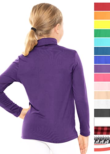 Image of STRETCH IS COMFORT Girl's Oh So Soft Long Sleeve Turtleneck | Youth Size 2-16