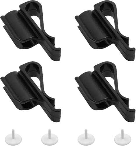 Gryshanyun ?Golf Club Organizer 4-Pack - Golf Bag Putter Clip Clamp Holder for Golf Accessories, Plastic Black Golf Club Bag Clips