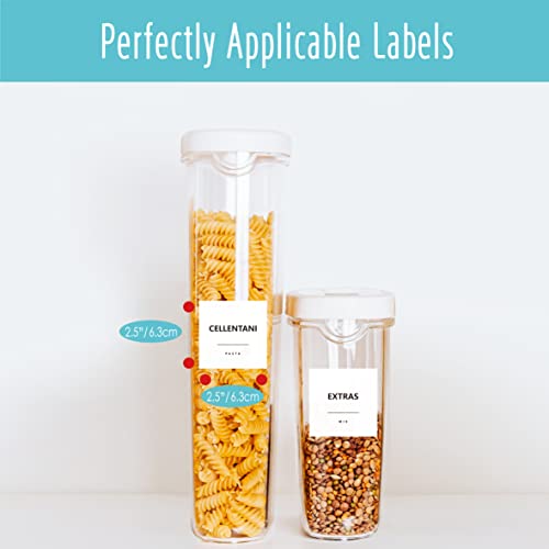 234 Minimalistische Keuken Pantry Voedsel Etiketten, 216 Voorgedrukte Meel Pasta Erwten Cacao Kruiderij Olie Stickers, 18 Lege, Waterdichte Olie & Scheurbestendig, Geen Residu voor Voedselcontainers Potten - Image 7
