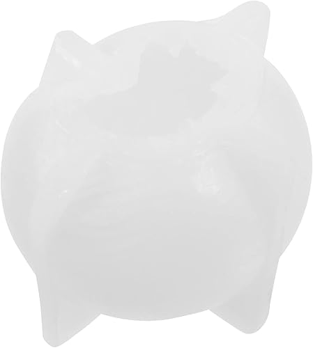 Miniatura 1 de SEWACC Molde de resina de zorro, molde de silicona con forma de bola, molde de resina animal 3D para resina, molde de velas, molde de arcilla, molde