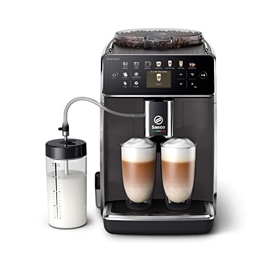 Saeco GranAroma Cafetera Superautomática - 14 Variedades de Café, Pantalla en Color Intuitiva, 4 Perfiles de Usuario, Molinillo de Cerámica (SM6580/10)