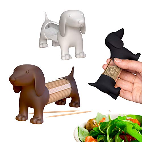 Palillero,salero y pimentero,Teckel,disp.x12