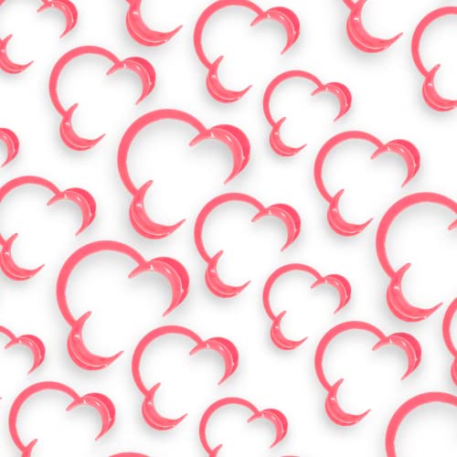 Cheek Retractor Mouth Opener C-Shaped | 3 Pack (Small Medium & Large) | Teeth Whitening Supplies | Tooth Gem Supplies | Cute Solid Pink Design #TOP4