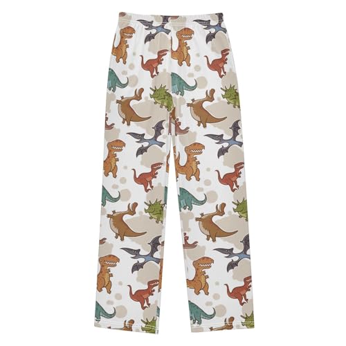 ZZKKO Cute Cartoon Dinosaur Boys Pants for Kids Jogger Pants with Pockets S-XL