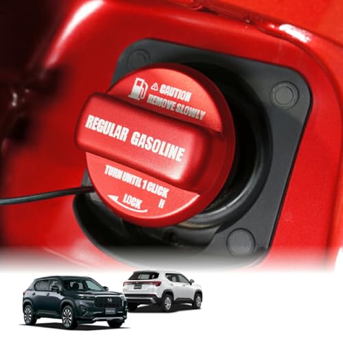 【axis-parts】アルミ製フューエルキャップカバー ホンダ WR-V 【型式:DG(年式:R6.3〜)】車用【ガソリン種別・カラー選択可】 レギュラー仕様 カラー:赤(SC)