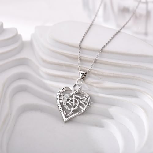 Music Note Necklace Treble Clef Necklace Jewelry Gifts for Wome Teacher4