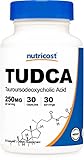 Nutricost Tudca 250mg, 30 Capsules (Tauroursodeoxycholic Acid) - Gluten Free, Non-GMO
