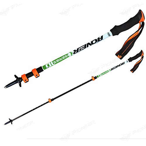 Bâtons de marche télescopiques en fibre de carbone de haute précision pour trek