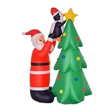 HOMCOM Árbol de Navidad Inflable 184 cm con Luces ...