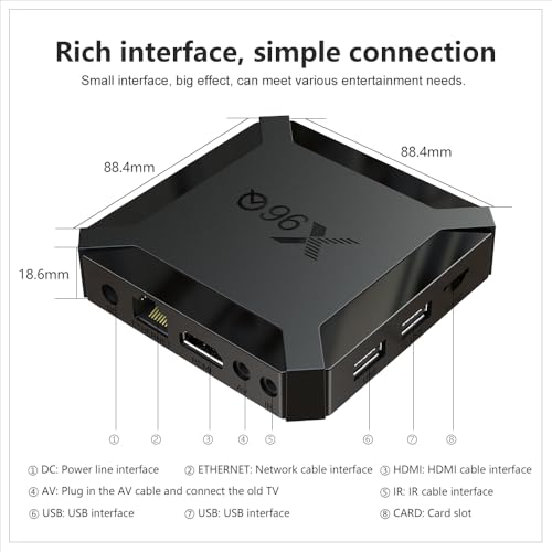 Image of DEVIANT X96Q Mini PC Box with Allwinner H313 Quad-Core, 2GB RAM, 16GB Storage, HDMI Output, Dual USB, TF Card Slot, WiFi | Android 10 Based Android PC Box