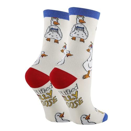 Image of ooohyeah Women's Novelty Crew Socks, Funny Saying Cotton Dress Socks