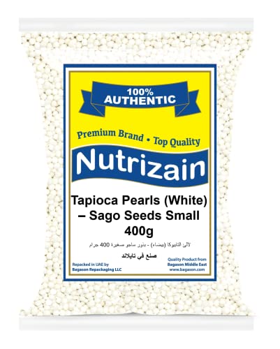 Nutrizain Tapioca Pearl Sago Seed, Small, 400 Gm