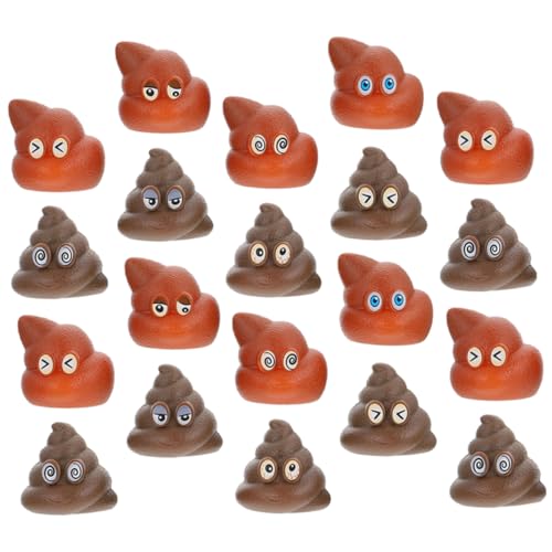 Didiseaon 20 Pezzi giocattoli di giocattoli scherzosi scherzi ai piccolo Giocattoli poop falsi Giocattoli per lo finta realistica modelli di di plastica pvc