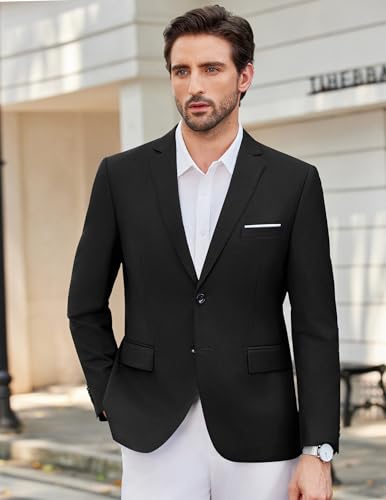 COOFANDY Mens Causal Blazer Two Button Suit Jackets Lightweight Slim Fit Sports Coats3