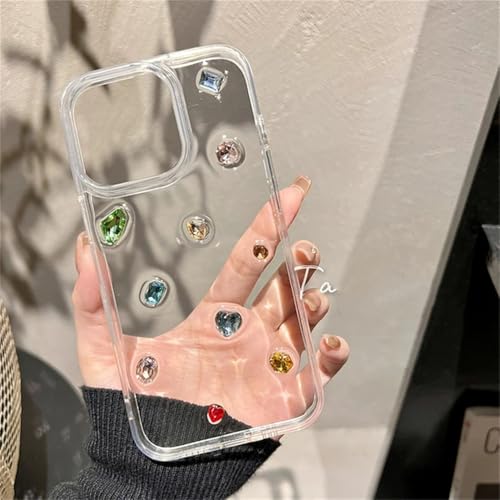 Coque transparente de luxe en époxy iPhone 13 14: idéale pour photos au quotidien