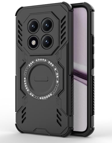 Image of Back Cover Case for Redmi Note 15 Pro Plus 5G | 360 Protection Mobile Phone Case Mag-Safe | Back Cover for Redmi Note 15 Pro Plus 5G / Note 15 Pro Plus 5+G - Black TPU+PC