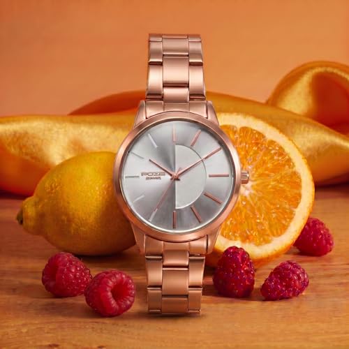 Image of Sonata Poze 9 with Quartz Analog Silver Dial IPG Strap Watch for Women - SP80185WM01W