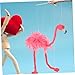 ibasenice Flamingo Marionette Puppet Toy for Boys and Girls Interactive String Puppet Cute Flamingo for Creative Play and Decor and Design