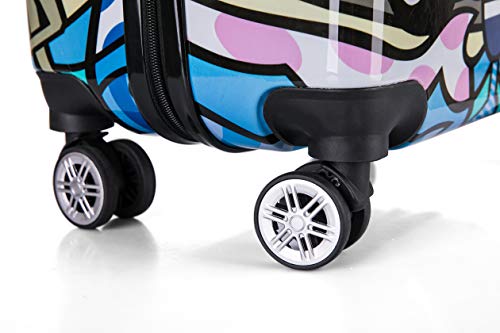 Inusa 24 Inch Medium Hardside Spinner Luggage With Ergonomic Handles, Travel Suitcase With Four Spinner Wheels And Studs, Miami #TOP5