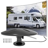 antenne tv camping car pas cher Antenne tnt pour camping car - Une sortie TV：L'antenne TV HD extérieure adopte un design unique et prend en charge un téléviseur. Nous vous recommandons de n'utiliser qu'une seule antenne par téléviseur. Lorsque vous ajoutez un répartiteur pour diviser la force du signal de réception entre chaque téléviseur, cela peut signifier que vous n'obtiendrez peut-être pas toutes les chaînes que vous auriez autrement.
