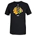 NHL Chicago Blackhawks Primary Logo T-Shirt, Medium,Black