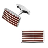 Producto de alta calidad Gemelos de alta gama de la joyería de la marca de la camisa de los hombres gemelos rojos a cuadros, diseño clásico estilo francés camisa accesorios