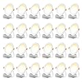FREELICHT 24 Pack 6 Inch 5CCT Ultra-Thin LED Recessed Ceiling Light with Junction Box, 2700K/3000K/3500K/4000K/5000K Selectable, 1050LM Brightness, Dimmable Canless Wafer Downlight, 12WEqv110W-ETL&FCC