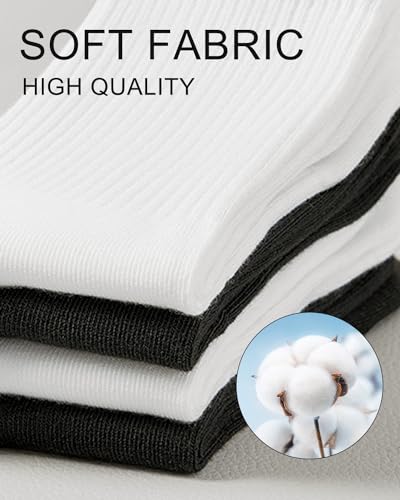 SHIZEN Womens Crew Socks 3-12 Pairs Pack Size 6-112