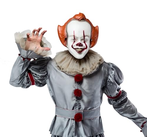 Rubies at Party City IT Movie: Pennywise Half Mask for Adults, Men's No Size