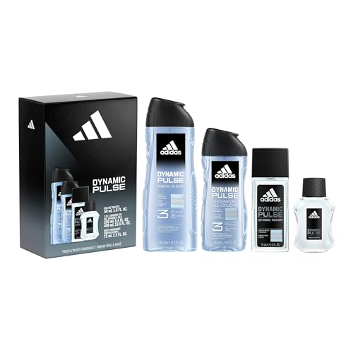 Adidas Dynamic Pulse Aftershave Giftset - 1.6 fl oz EDT + 2.5 fl oz + 8.4 fl oz + 13.5 fl oz Shower...