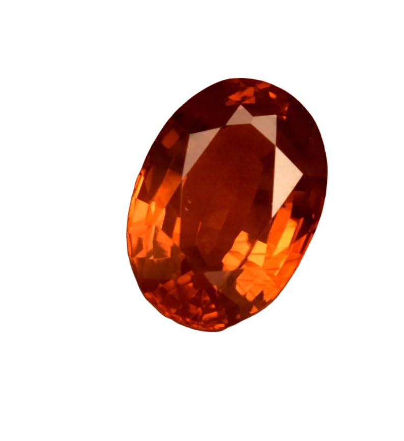 Saphir orange pour bague et pendentif à créer soi-même en atelier DIY