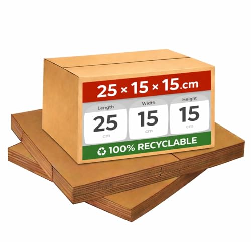 3 Ply Corrugated Cardboard Shipping Boxes Mix and Match Any Size for Your Custom Packing Moving Storage and Courier Needs (1 251515 cm)