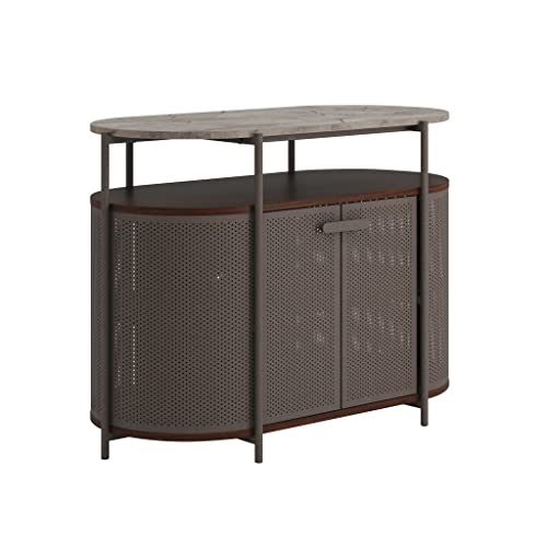 Sauder Radial Stand, For Tv's Up To 40, Umber Wood Finish #TOP27